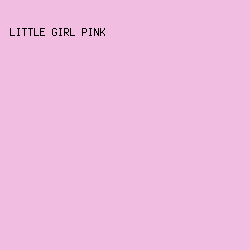 F1BDE1 - Little Girl Pink color image preview