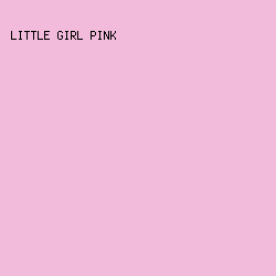 F2BBDB - Little Girl Pink color image preview
