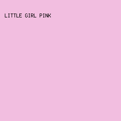 F2BEE0 - Little Girl Pink color image preview