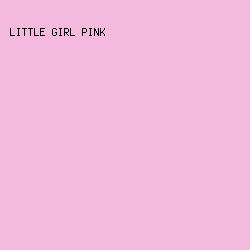 F3BADD - Little Girl Pink color image preview