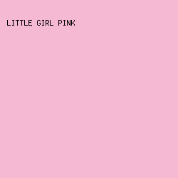 F6B9D3 - Little Girl Pink color image preview