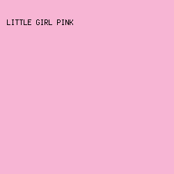F7B5D4 - Little Girl Pink color image preview