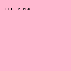 FFB8D0 - Little Girl Pink color image preview