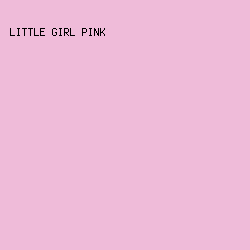 efbbd9 - Little Girl Pink color image preview