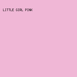 f0b7d6 - Little Girl Pink color image preview