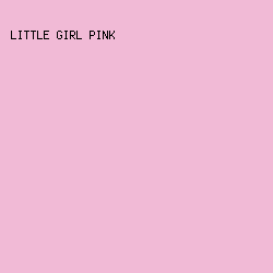 f1bad6 - Little Girl Pink color image preview