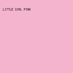 f4b4ce - Little Girl Pink color image preview
