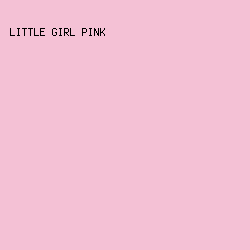 f4c1d5 - Little Girl Pink color image preview