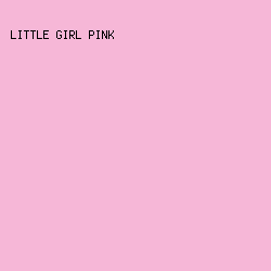 f6b7d7 - Little Girl Pink color image preview
