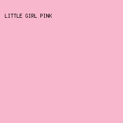 f8b7cd - Little Girl Pink color image preview