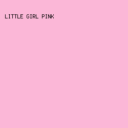 fbb7d7 - Little Girl Pink color image preview