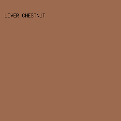 9b6a4f - Liver Chestnut color image preview