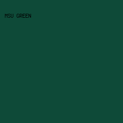 0E4A38 - MSU Green color image preview