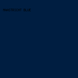 001e41 - Maastricht Blue color image preview