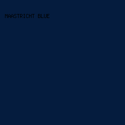 051c3e - Maastricht Blue color image preview