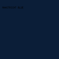 0b1e38 - Maastricht Blue color image preview