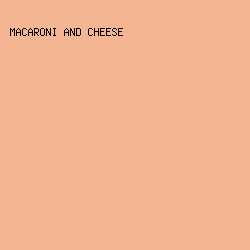F3B592 - Macaroni And Cheese color image preview