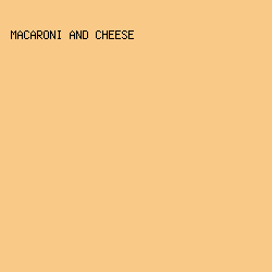 F9C988 - Macaroni And Cheese color image preview