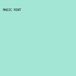 A4E6D5 - Magic Mint color image preview