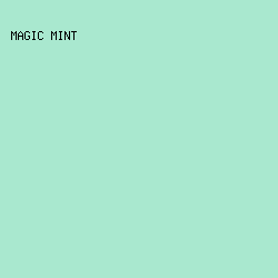 A9E8CF - Magic Mint color image preview
