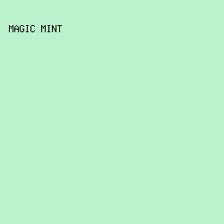 BBF1CC - Magic Mint color image preview