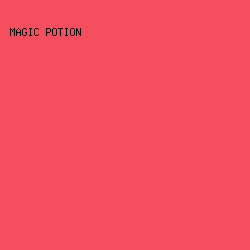 F44E5E - Magic Potion color image preview
