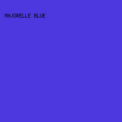 4D38E0 - Majorelle Blue color image preview