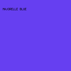 663FF1 - Majorelle Blue color image preview