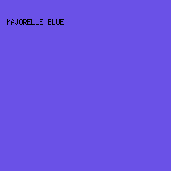 6A51E7 - Majorelle Blue color image preview