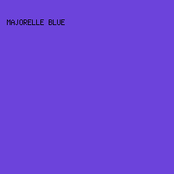 6C43DB - Majorelle Blue color image preview