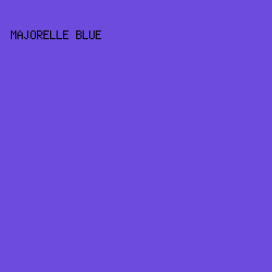6D4BDD - Majorelle Blue color image preview
