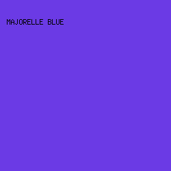 6b3ae5 - Majorelle Blue color image preview