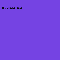 7543E3 - Majorelle Blue color image preview