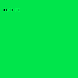 00e54b - Malachite color image preview
