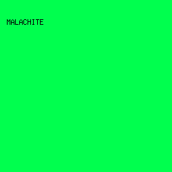 00ff4e - Malachite color image preview