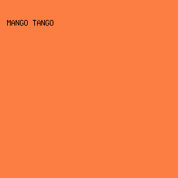 FD7E42 - Mango Tango color image preview