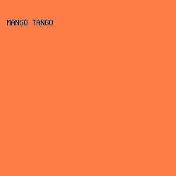FF7E47 - Mango Tango color image preview