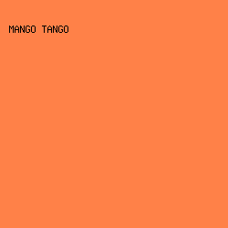 FF8148 - Mango Tango color image preview