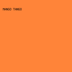 FF8439 - Mango Tango color image preview
