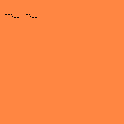 FF8642 - Mango Tango color image preview