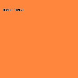 FF873D - Mango Tango color image preview