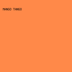 FF8949 - Mango Tango color image preview