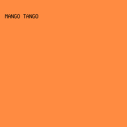 FF8B41 - Mango Tango color image preview