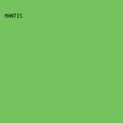76C25E - Mantis color image preview