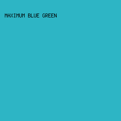 2DB5C5 - Maximum Blue Green color image preview