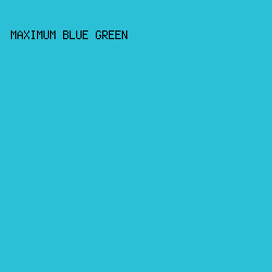 2cc0d6 - Maximum Blue Green color image preview