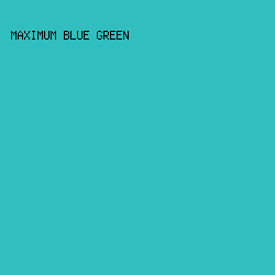 30BFBE - Maximum Blue Green color image preview