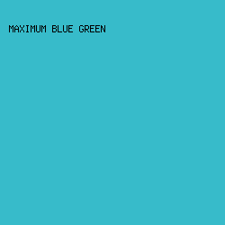 37BBCA - Maximum Blue Green color image preview