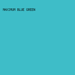 3EBDC8 - Maximum Blue Green color image preview