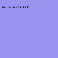 9A93EF - Maximum Blue Purple color image preview